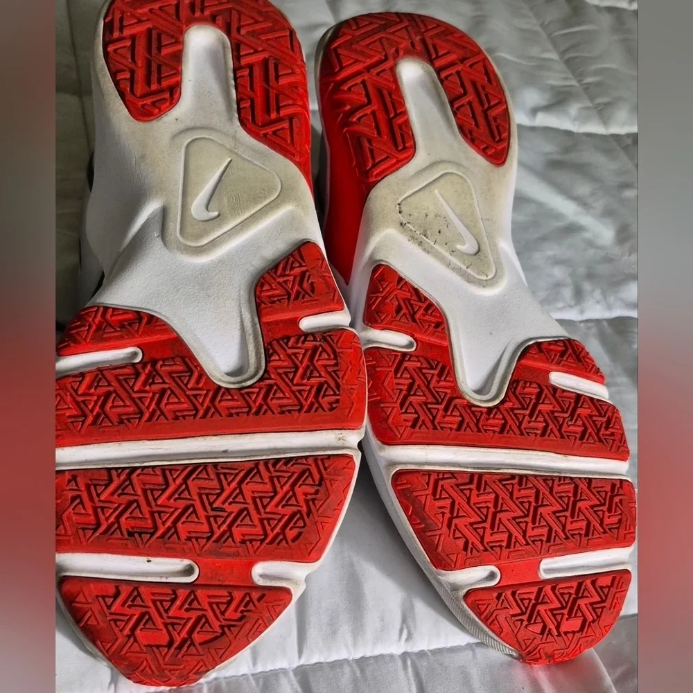 Nike Gray and Red Athletic Shoes